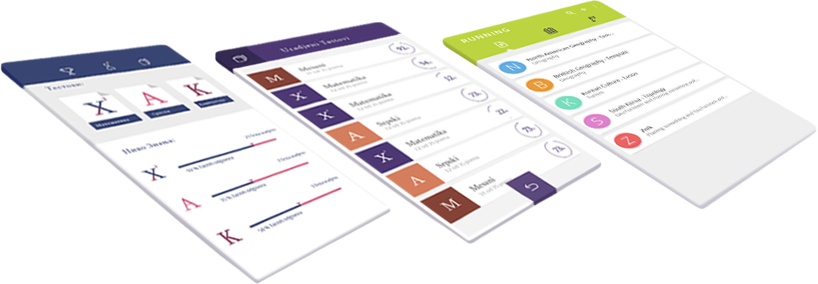 Mobile Take Quiz Applications Screens