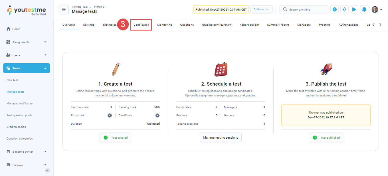 Report-Personal report- Candidates