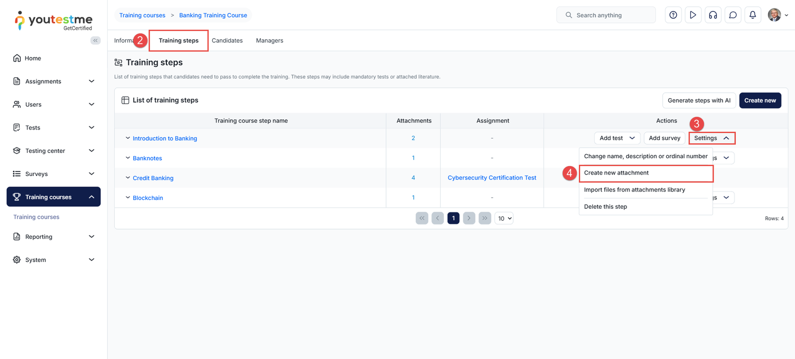 Create New Attachment