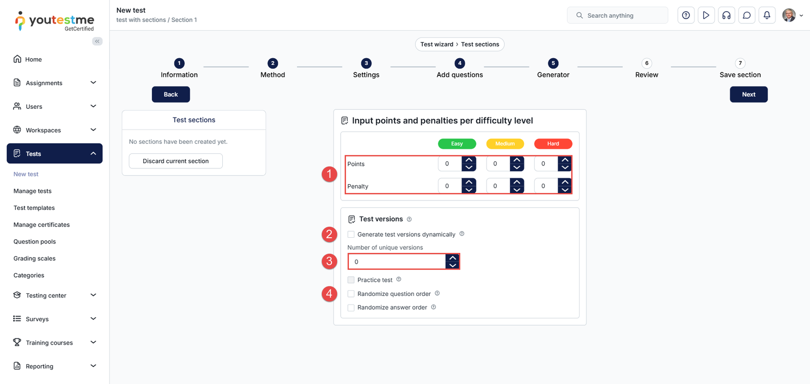 Generator - Based on difficulty