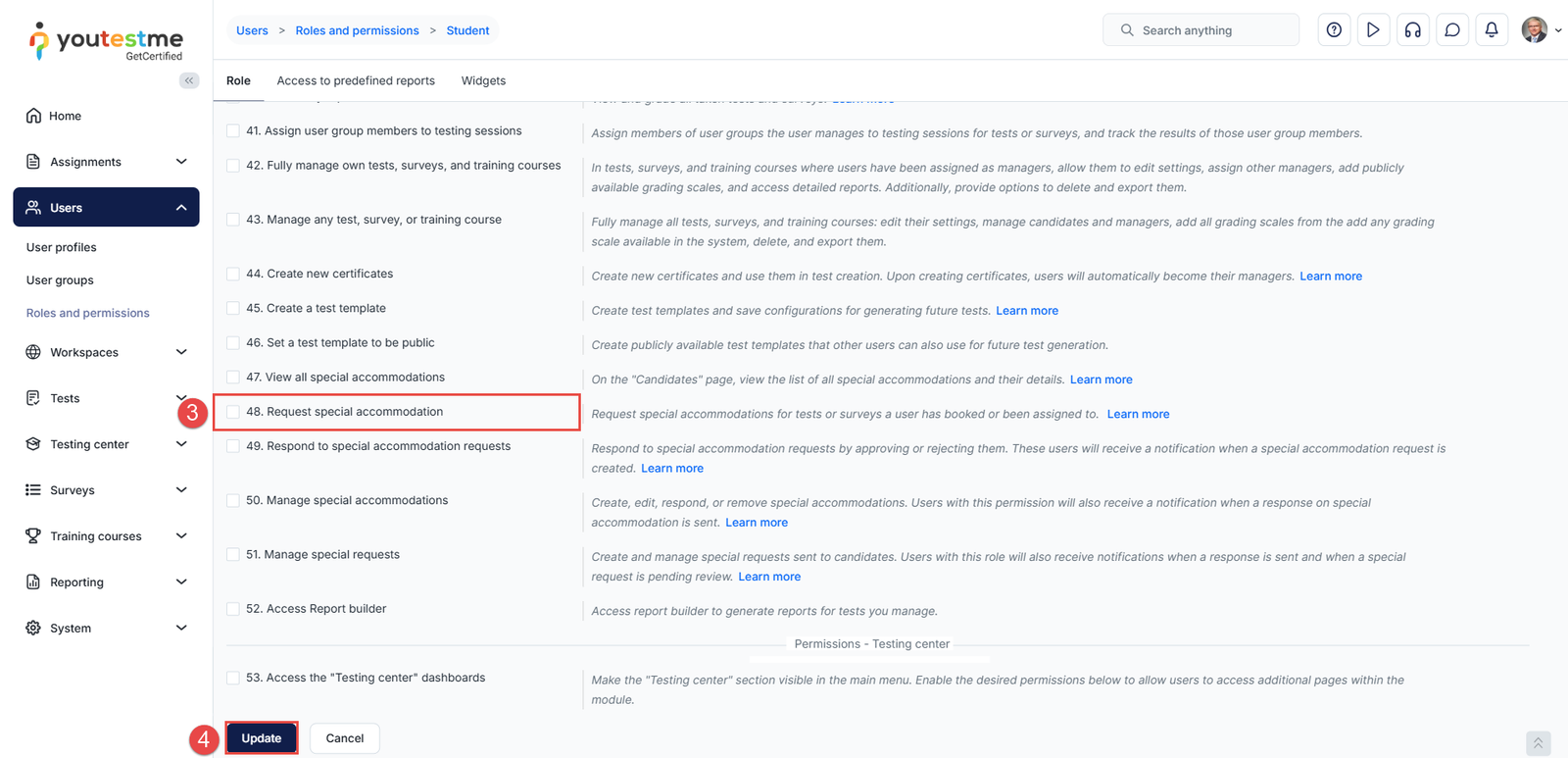 Enable permission 48