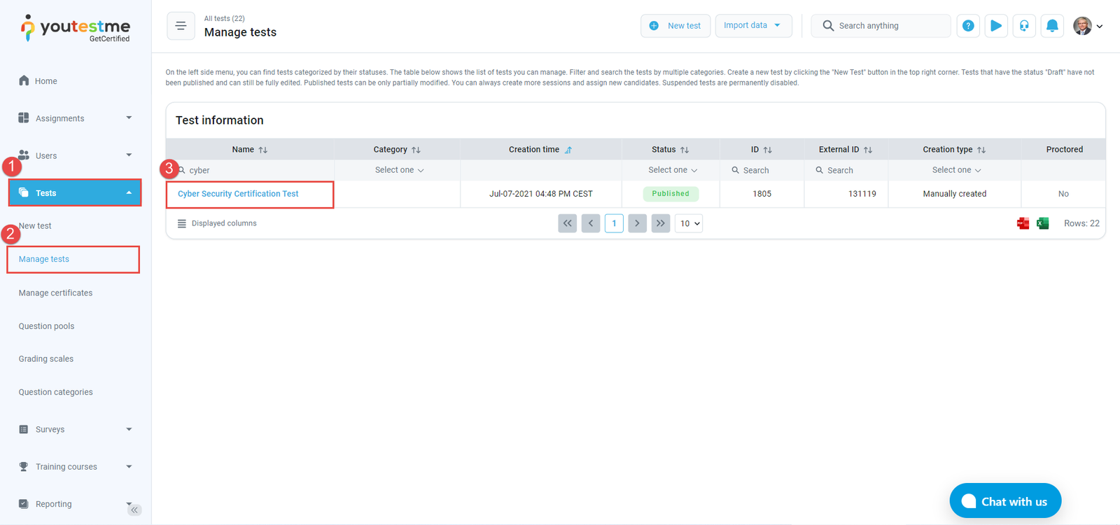 How to customize the test logo - Find the test