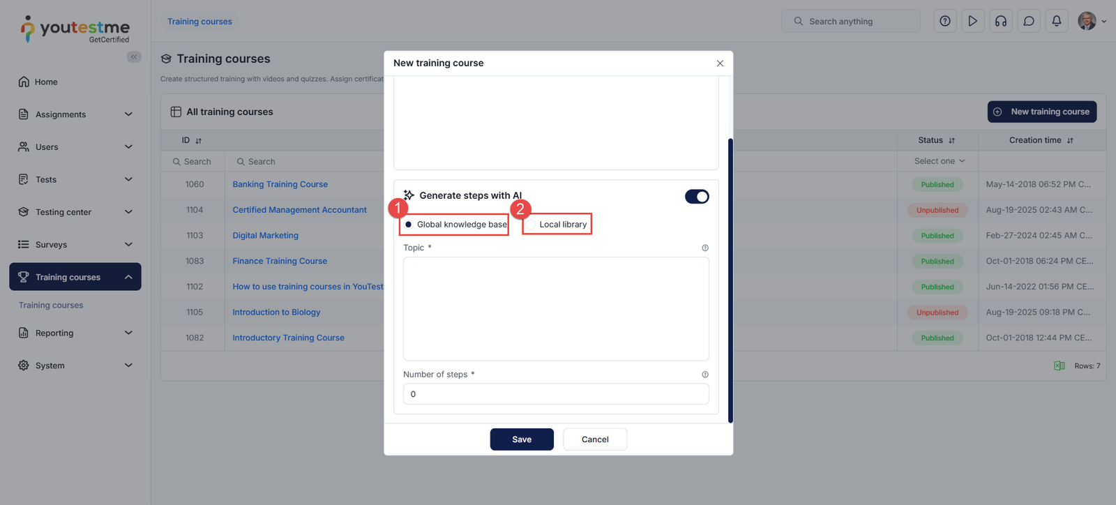 Generate steps using AI methods